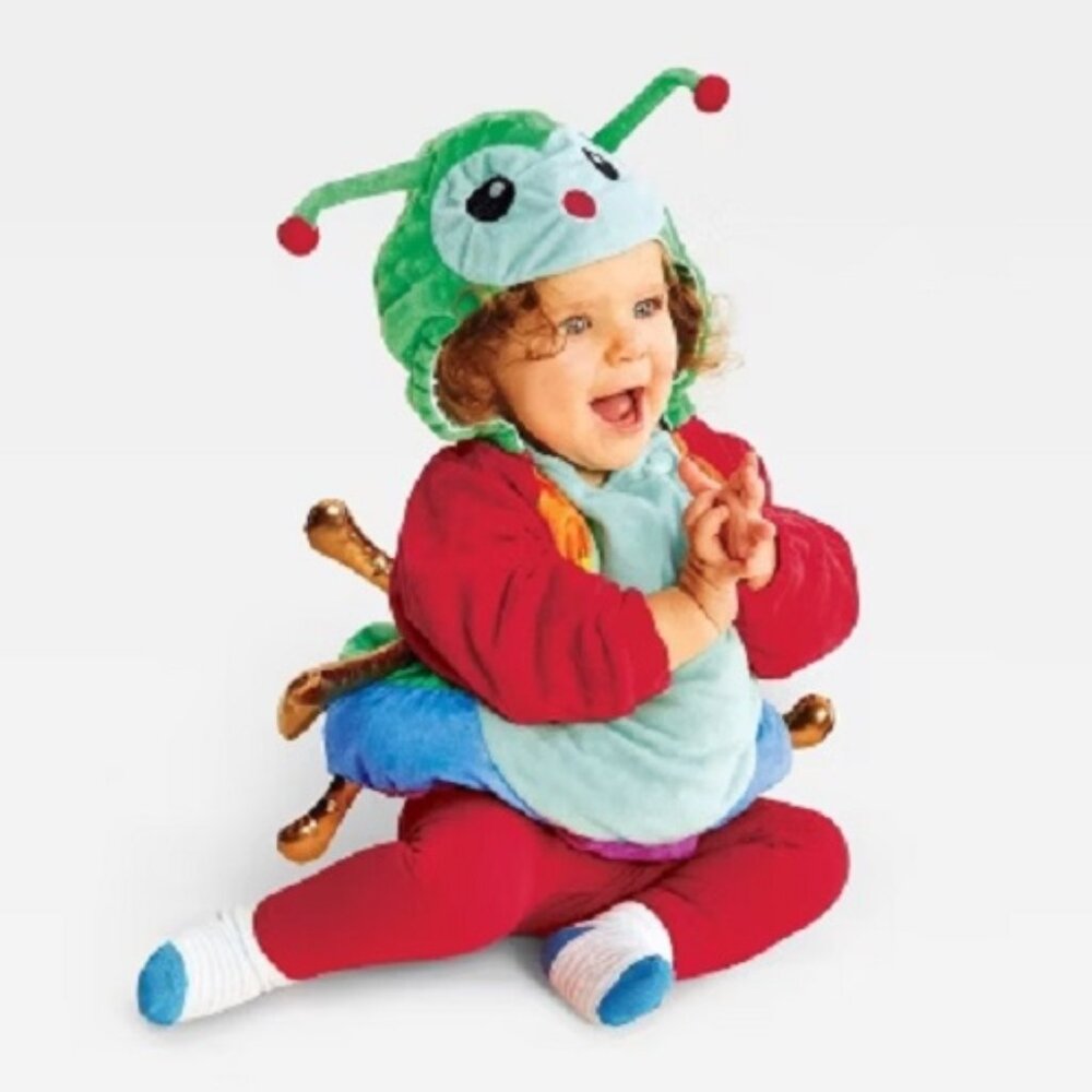 Baby HYDE and EEK! Plush Rainbow CATERPILLAR Costume Size 0/6 6/12 12/18 Mo NWT
